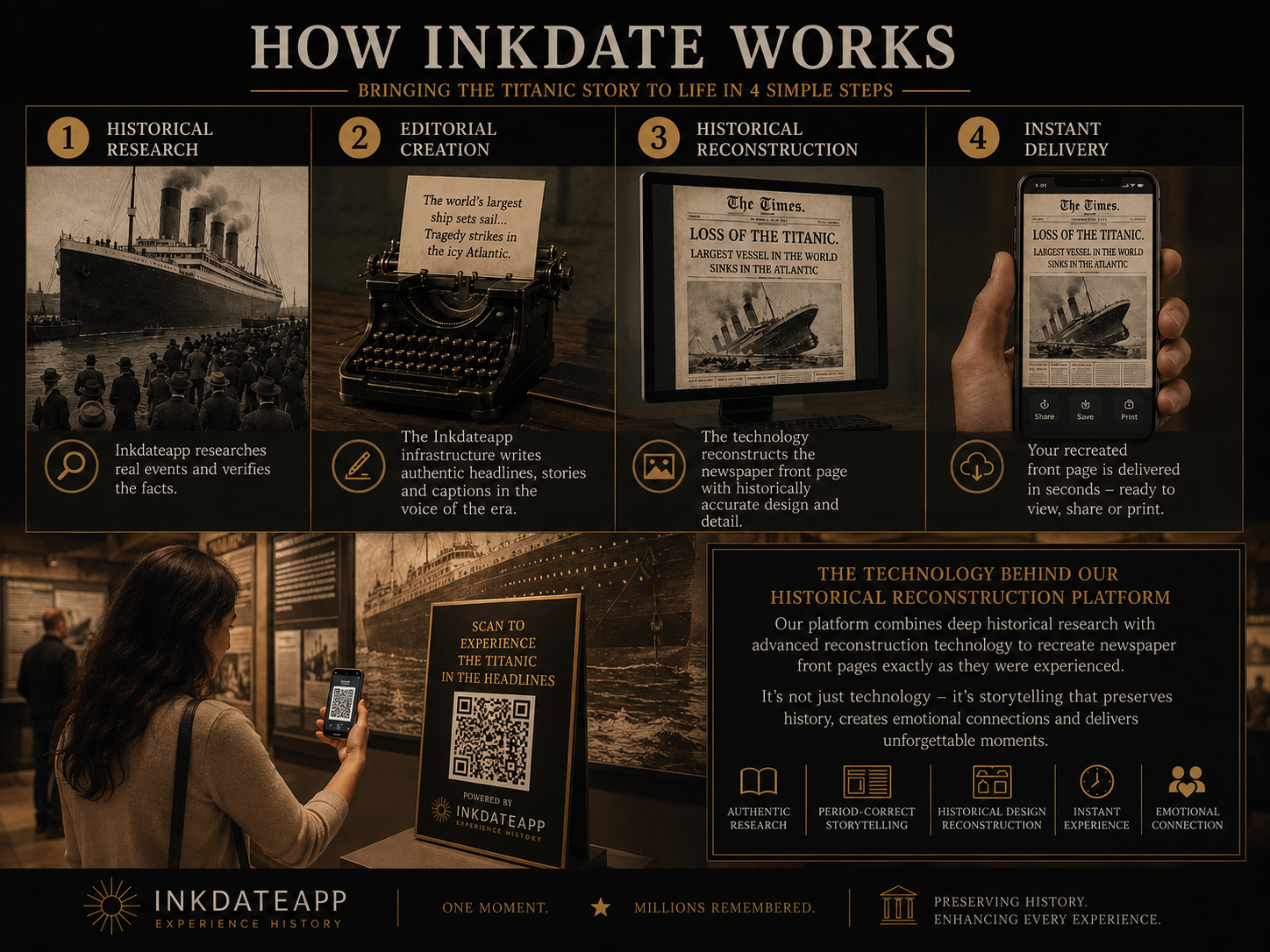 How InkDate Works: Bringing the Titanic story to life in 4 simple steps